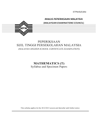 Diberikan sebuah fungsi f(x) = 1/x2. 954 Mathematics T Portal Rasmi Majlis Peperiksaan Malaysia