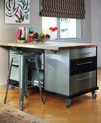 You can even get a portable kitchen island with seating. Movable Island Table Novocom Top
