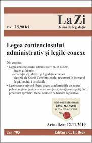This website uses cookies to improve your. Legea Contenciosului Administrativ Si Legile Conexe Act 12 11 2019 Libris