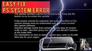 Cara Mengatasi Ps3 Error Reinstall Firmware Fix Youtube