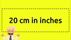 The history of measurement scales has been quite varied and extensive. 20 Cm In Inches Youtube