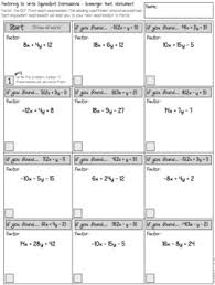Use this lesson to help you simplify algebraic expressions. Simplifying Algebraic Expressions Scavenger Hunt Worksheets Tpt