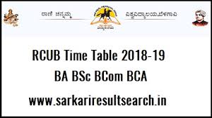 Rcub Time Table 2018 19 Ba Bsc Bcom Bca 1st 3rd 5th Sem Www Rcub Ac In Sarkari Result Search You can check here all university exam result.