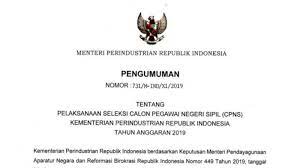 Pendidikan minimal s1 semua jurusan diutamakan berasal dari jurusan, statistika, matematika, teknik informatika, sistem informasi, ilmu komputer, dan teknik elektro. Formasi Cpns Kementerian Perindustrian 2019 Total Ada 359 Formasi Cek Daftarnya Halaman All Tribunnews Com