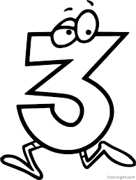 I love to make coloring pages andread more → Running Number 3 Coloring Page Coloringall