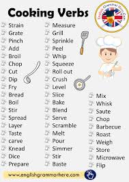 Whether you're cooking a 15 lb bird of a 20 lb one, here's what you need to know about your turkey cooking time. Useful Cooking Verbs In English English Grammar Here