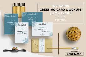 Invitation Greeting Card Mockups 6x4