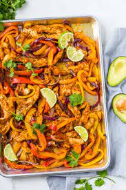 As far as the seasoning, you can go as wild and crazy as you'd like for this chicken fajita meal prep recipe. Sheet Pan Chicken Fajitas Paleo Whole30 Keto The Healthy Consultant