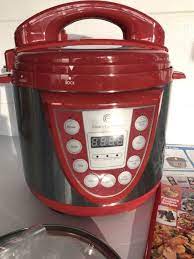 New Cook S Essentials Pressure Cooker K44020 Red 4qt 4 Quart Qvc Steaming Steam Cooking Essentials Cooker Cooking