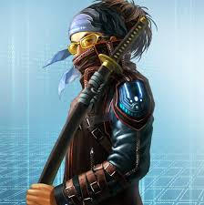 Yagyumunenori Cyberpunk Superhero Samurai