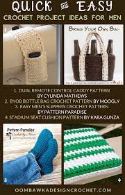 27 classic projects to keep him warm for more great knitting projects just like the ones on this post! Quick And Easy Crochet Gifts For Men Oombawka Design Crochet