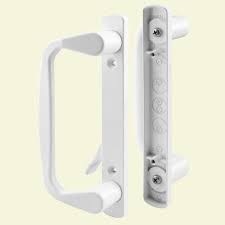 There are any number of reasons one may want to replace a sliding door pull handle: Prime Line Diecast White Patio Door Handle C 1178 The Home Depot