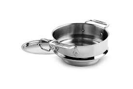 A saute pan scores high points for versatility. All Clad Steamer Insert With Lid 3 Quart Cutlery And More