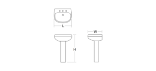 k 2293 8 wellworth pedestal sink with