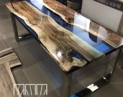 Custom Epoxy River Table Black River Table Epoxy Table Etsy In 2020 Live Edge Dining Table Metal Dining Table Epoxy Table Top