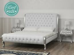 Filtri fornitore king size moderno italiano ultimo letto matrimoniale mobili di design in pelle set da letto di lusso con lo stoccaggio e due da comodino da su misura di alta qualità matrimoniale king size letto imbottito disegni per la casa. Letto Matrimoniale Ola Stile Barocco Moderno King Size Foglia Argento Ecopelle B Ebay