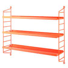 Best kitchen wall mounted shelves. String Furniture String Pocket Shelf Metal Neon Finnish Design Shop