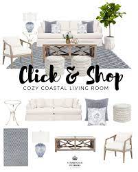 Shop This Look Cozy Coastal Living Room Coastal Living Room Summer Living Room Decor Farm House Living Room