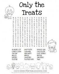 Halloween Treats Word Search Halloween Words Halloween Word Search Halloween Worksheets
