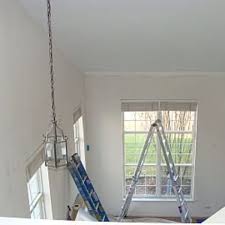 To spray paint the ceiling, use an airless paint sprayer. Tips For Spray Painting Walls And Ceilings Dengarden
