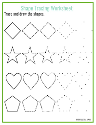 Free Shape Drawing Printables Shapes Worksheet Kindergarten Shape Tracing Worksheets Shapes Worksheets
