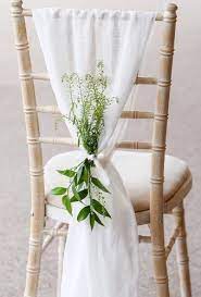 Spectacularly Unique Wedding Chair Decorations To Fit Any Type Of Wedding Style Wedding Chair Decorations Wedding Chair Decorations Diy Chair Decorations