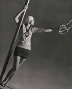 A Model Wearing A Jean Patou Bathing Suit by George Hoyningen-Huene