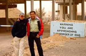 Twenty years ago, this month. With my ace producer, Bert Rudman, covering  the war in Iraq. My crew and I weren't officially “embedded” with the U.S.  military. We crossed the border on