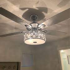 More change crystal industrial ceiling fan with chandelier. Crystal Ceiling Fan Globes Wayfair