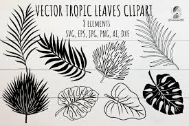 Download Tropical Leaves Silhouette Svg Clipart Graphic By Komanna Art Creative Fabrica PSD Mockup Templates
