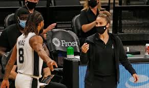 But hammon added that she would have preferred to coach her team to a victory, a tall order as they faced the defending champion los angeles lakers. Becky Hammon Nba History First Female Coach San Antonio Spurs Gregg Popovich