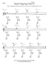 Blank Flute Fingering Chart Fingering Chart Saxaphone Blank