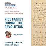 Rice Family During the Revolution