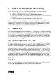 Using heading styles in word or google docs. Writing A Literature Review Handout