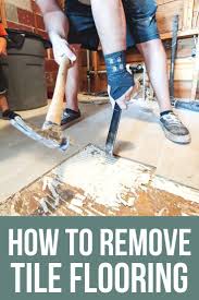 There's a way to do that without. How To Demo A Bathroom Removing Tile Floor Tips Tile Removal Tile Floor Diy Tile Floor