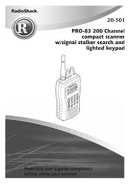 It then shows an employee unlocking a cabinet, per a robber's demand, and the workers putting phones into a garbage bag given to them by one of . Radio Shack Pro 63 User S Guide Manualzz