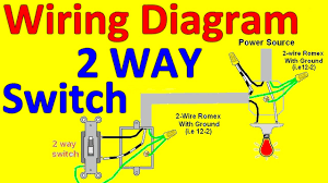 Take caution when constructing these more complex wiring diagrams. 2 Way Light Switch Wiring Diagrams Youtube