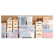 Samla Box Clear 30 X22x7 15 Gallon Ikea In 2020 Ikea Samla Ikea Storage Boxes Ikea