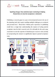 How Statistical Peer Reviewing Is Helping Researchers On Journal Acceptance Research Paper Research Data Analytics