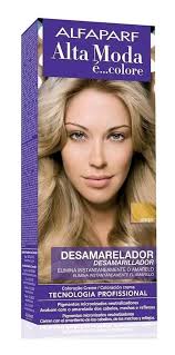 Tinte desamarillador efecto matizador ALFAPARF Alta Moda e...colore ANTES  ละัวัยลกระเณ์ราย 部無可店 brekbaaiare DESAMARELADOR DESAMARILLADOR ELIMINA  INSTANTANEAMENTE AINSTANTANEAMENTEOAMAREL AMARELO ELIMINA AINSTANTANEAMENTE  El EL AMARILLO 台0 ...
