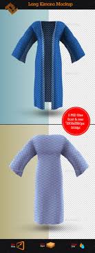 Features2 Full Layered Psd Files 33003500px 300dpi Front And Rear View Smart Objects Doubleclick The Smart Object Clothing Mockup Long Kimono Asian Outfits