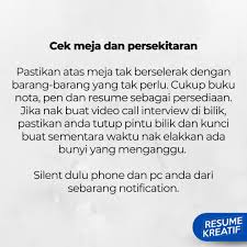 Itu tadi 5 tips interview kerja untuk kalangan fresh graduate. Tips Video Call Interview Temuduga Kerja Dari Rumah Wordless Wednesday Sayidahnapisahdotcom
