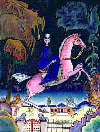 Fairy Tale Themes By Kandinsky 1918 One Of A Series Of Four Small Pictures Using An Oil On Glass Technique Borrowed Kandinsky Kandinsky Art Wassily Kandinsky