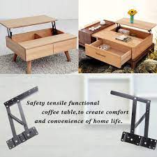 Lift top mechanism and aluminum legs are adding up to this table. 1 X Set Lift Up Top Coffee Table Mechanism Diy Hardware Fitting Furniture Hinge Spring Spring Diy Spring Hingespring Top Aliexpress