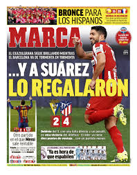 © ediciones digitales hoy s.l.u. Today S Spanish Papers Atletico Madrid Aim For 100 Point Season And Barcelona Go Second With Athletic Club Win Football Espana