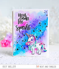 Birthday Card Ideas For Kids Unicorn Neat And Tangled Fairy Dust Stamp Set And Unicorn From The Magical Day Stamp Set Peerless Waterc Unicorn Card Unicorn Birthday Cards Watercolor Birthday Cards