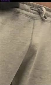 Gray sweatpants freeballer visible cock - ThisVid.com