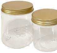 Clear Plastic Jars w/Lids