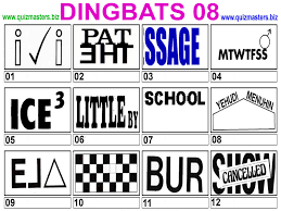 If you want some answers then scroll down to the page. Dingbats