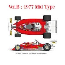 In various versions, it was used from 1975 until 1980. Model Factory Hiro 1 12 Car Model Kit K686 Ferrari 312t2 1977 Versi 616 00